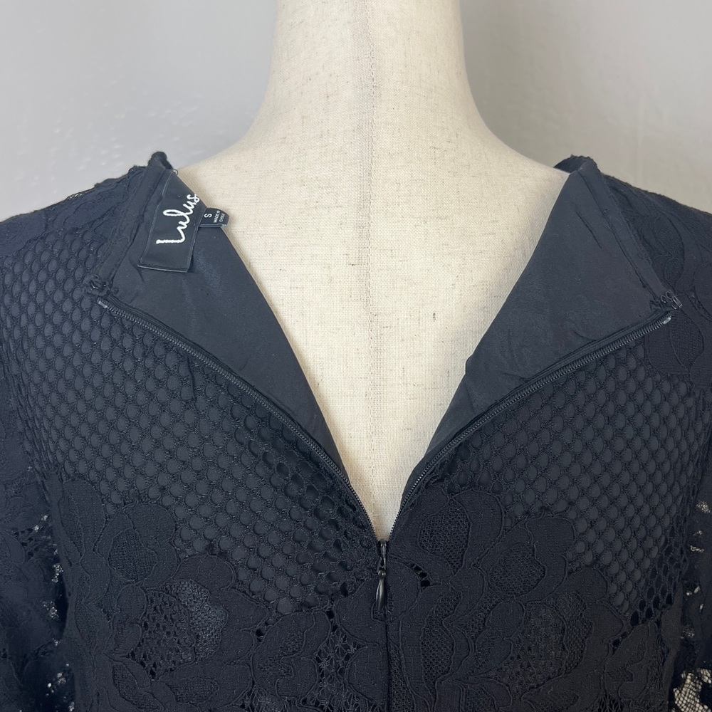 Lulu's Black Lace Mini Dress - Picture 10 of 15